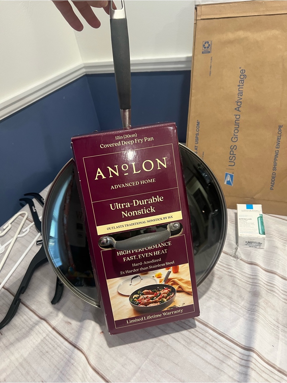 Anolon Ultra-Durable Nonstick Covered Deep Fry Pan - Black